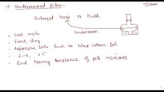 4 Dynamic Method of Pile Design amp Underreamed piles [upl. by Enelrats]