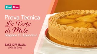 Bake off Italia  La prova tecnica del sesto episodio  TORTA DI MELE [upl. by Wolk]