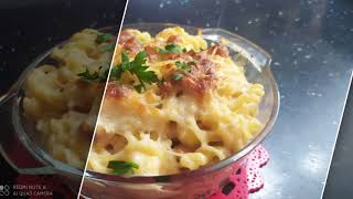 عجائن بالدجاج وصلصة البيشاميل معكرونة 👍 pâtes gratinées au poulet et sauce béchamel très bonne [upl. by Anawed]