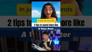 🎤 2 Tips to Sound Like a Pro Voice Actor in 20 Sec  Moana 2 Trailer Practice 🎬 [upl. by Lovash]