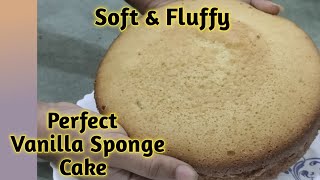 Basic Vanilla sponge cake Vanilla pastry cake base perfect recipe with tips HealthyCookd9d [upl. by Kosse]