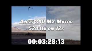 Align 800MX 520Kv Motor with Time Stamp [upl. by Flemings]