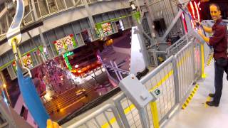 SlotZilla Zip Line Fremont Street Experience Las Vegas GoPro [upl. by Etyak]