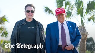 In full Trump watches SpaceXs Starship launch with Elon Musk [upl. by Atsok790]