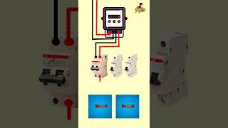 Main cable connection of two rooms electrician housewiring shorts shortvideo short 220v ac [upl. by Nelon]