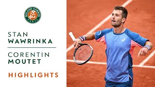 Stan Wawrinka vs Corentin Moutet  Round 1 Highlights I RolandGarros 2022 [upl. by Eiffub]