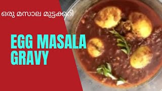 Egg Masala Gravy Egg Masala Curry  മസാല മുട്ടക്കറി Food For My Wife Kerala Malayalam Ep29 [upl. by Aicemaj]