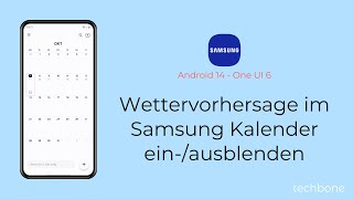 Wettervorhersage im Samsung Kalender einblenden oder ausblenden  Samsung Android 14  One UI 6 [upl. by Reh806]