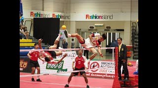 Sepak Takraw  32nd Kings Cup 2017  Mens Quadrant  Final  Malaysia VS Singapore  Set 3 [upl. by Guenzi]