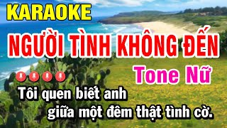 Karaoke Người Tình Không Đến Tone Nữ Nhạc Sống  Am  Huỳnh Lê [upl. by Maximo614]