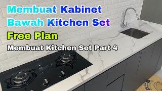 Membuat Kabinet Bawah Kitchen Set  How To Build Kitchen  dapur minimalis [upl. by Ettegirb]