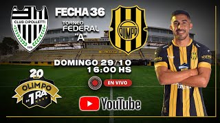 Federal A  Fecha 36 Olimpo de Primera  Cipolletti vs Olimpo [upl. by Jacoba301]