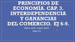 Cap 3 Interdependencia y ganancias del comercio Ejercicios 69 Gregory Mankiw [upl. by Sellma]