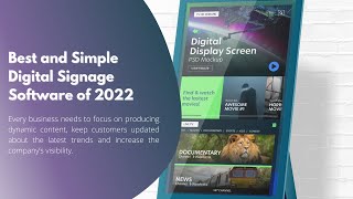 Simple and Best Digital Signage Software in 2022  digitalsignage prices Features Ranking [upl. by Seilenna419]