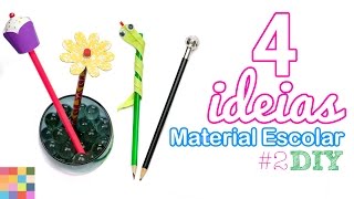 4 ideias de material escolar DIY  Parte 2 [upl. by Gristede]