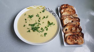 شوربة الكراث والكرفس soupe de poireau et céleri rave [upl. by Htebsle]