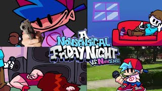 FNF A nonsensical Friday night vs nonsense v2  all cutscenes [upl. by Grearson]