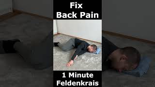 Fix Back Pain in 60 Seconds  1 Minute Feldenkrais [upl. by Saihttam]