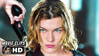 RESIDENT EVIL APOCALYPSE CLIP COMPILATION 2004 SciFi Milla Jovovich [upl. by Ilrahs]