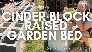 Making a Raised Planter from CINDER BLOCKS [upl. by Cole]