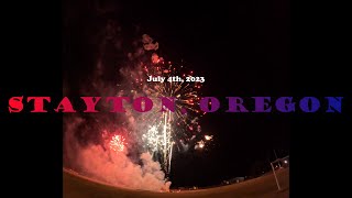 4th of July Fireworks Display in Stayton Oregon High Definition 2023 [upl. by Orrin296]