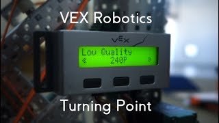 VEX Turning Point  Team 240P Early Season Reveal quotLow Qualityquot [upl. by Atineg]