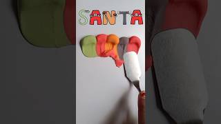 Guess the mixed color of Santa Claus alphabetlore santa satisfying colormixing [upl. by Annaohj]