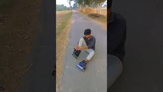 skating practice on road inlineskatingshortvideoyoutubeshortviralsvideo [upl. by Lad707]