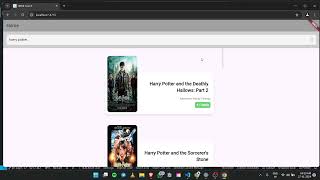 IMDB movie search Flutter Application demonstration [upl. by Salbu]