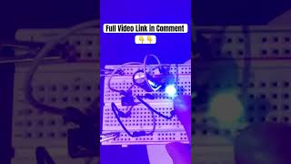 Charging  Discharging a capacitor led breadboard diy shorts [upl. by Boiney]