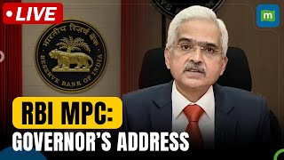 RBI MPC Live  Repo Rate Remains Unchanged amp Steady at 65  Governor Shaktikanta Das Speech [upl. by Halika]