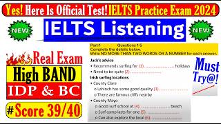 IELTS LISTENING PRACTICE TEST 2024 WITH ANSWERS  10082024 [upl. by Burget]