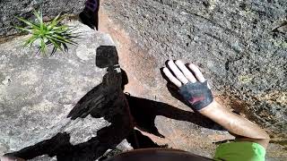 Trad climbing Fuddy Duddy pitch 2 15 at Narrow Neck Katoomba Blue Mountains [upl. by Glen33]