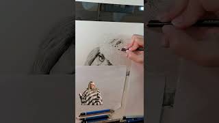 Drawing timelapse of the QUEENOFMELROSE 👑  Christelle Bilodeau Portrait Artist [upl. by Tuhn]