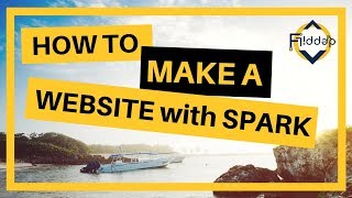 How to create a website with ease using Adobe Spark Page 2018 [upl. by Ahsot]