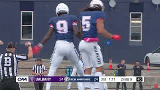 UNH Football vs UAlbany Highlights 101423 [upl. by Assened]