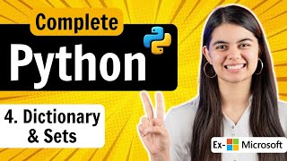 Lecture 4  Dictionary amp Set in Python  Python Full Course [upl. by Einobe]