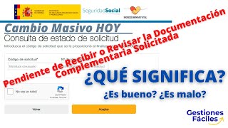 🤦‍♀️👍🎈ESTADO QUE SIGNIFICA PENDIENTE DE RECIBIR O REVISAR LA DOCUMENTACION COMPLEMENTARIA SOLICITADA [upl. by Ecirtemed]