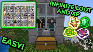 EASIEST 121 RAID FARM TUTORIAL in Minecraft Bedrock MCPEXboxPSSwitchPC [upl. by Lamp]