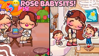 Rose Babysits for the first time✨🌹VOICED🔊 Avatar world 🌍 [upl. by Rohn]