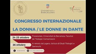 Convegno Donna in Dante discussione 24 ottobre 2024 pomeriggio [upl. by Adyol]