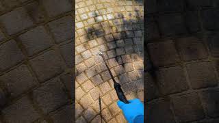 Patio cleaning and sanding rogerthat pressurewashing satisfying [upl. by Pollerd]