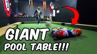 Balllers Bistro  PLAYING ON A GIANT POOL TABLE  Vlog 006 [upl. by Lacagnia435]