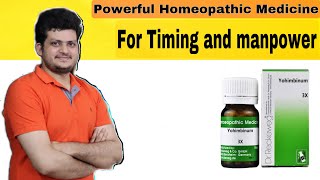 Increase Timing amp Man Power  yohimbinum Homeopathic Medicine  How to use [upl. by Reemas]