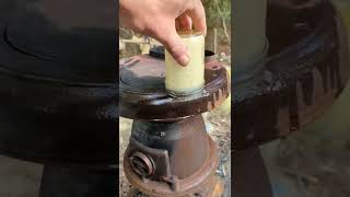 FULL VIDEO LINKED Antique Potbelly Wood Burning Stove Cast Iron Seasoning and Restoration [upl. by Atterbury]