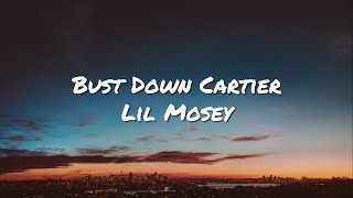 Lil Mosey  Bust Down Cartier Lyrics [upl. by Anitahs19]