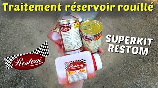 TUTO  traitement RÉSERVOIR ROUILLÉ avec le kit RESTOM ⛽ [upl. by Nitsuj637]