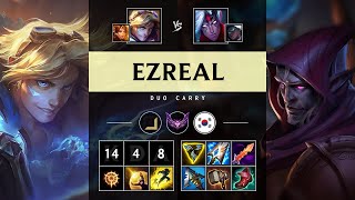 Ezreal ADC vs Varus Triple Kill Dominating  KR Master Patch 1419 [upl. by Suiratnauq]