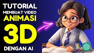 🔴 TUTORIAL MEMBUAT CERITA ANIMASI 3D DENGAN AI  Belajar AI untuk Pemula [upl. by Awjan]