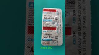 Azee 250 Tablet Uses in Hindi  Azithromycin Tablets IP 250 mg [upl. by Hamirak567]